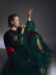 Sarah Paulson by Sam Taylor-Johnson for Harper's Bazaar // 2020 фото №1276219