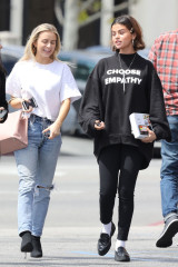 Selena Gomez in “Choose Empathy” Shirt – Heads to Lunch in Studio City фото №1056762