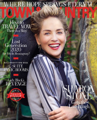 Sharon Stone by Michael Muller for Town & Country // 2020 фото №1275215