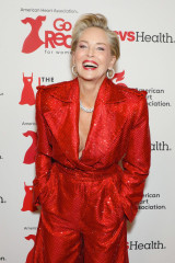 Sharon Stone – at AHA's 2025 Red Dress Collection in New York фото №1411529