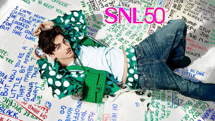 Timothée Chalamet by Mary Ellen Matthews for SNL, EP 50x12 (NY, January 2025) фото №1411353