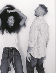 Vincent Cassel + Tina Kunakey by Dant Studio for Madame Figaro // 2021 фото №1289852