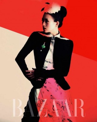 Фото 4928 к новости Чжан Цзыи в журнале Harpers Bazaar. China. Октябрь 2009