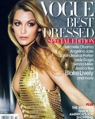Фото 12305 к новости Блэйк Лайвли в журнале Vogue. Декабрь 2010
