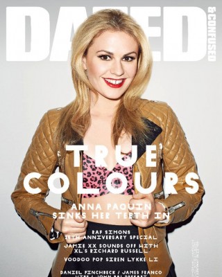 Фото 12936 к новости Анна Пакуин на обложке журнала Dazed & Confused. Январь 2011