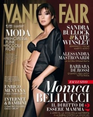 Фото 7433 к новости Беременная Моника Беллуччи на обложке итальянского Vanity Fair. Интервью