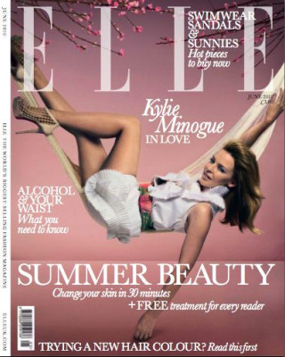 Фото 8166 к новости Кайли Миноуг в журнале Elle. Июнь 2010