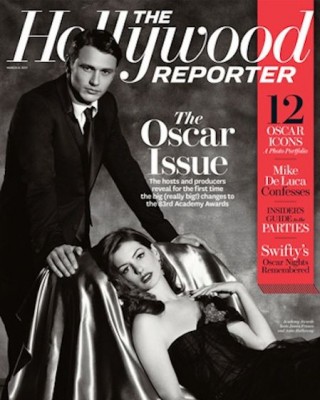 Фото 14329 к новости Джеймс Франко и Энн Хэтэуэй на обложке журнала Hollywood Reporter