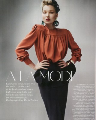 Фото 17214 к новости Кейт Мосс для Vogue UK (Август 2011)