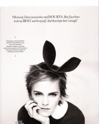 Фото 18717 к новости Эмма Уотсон в журнале Elle UK. Ноябрь 2011