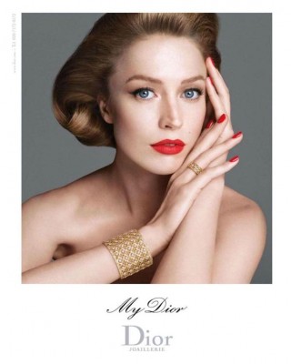 Ракель Циммерман в рекламе ювелирной линии Dior
