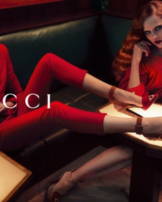 Кармен Педару и Надя Бендер в рекламе Gucci