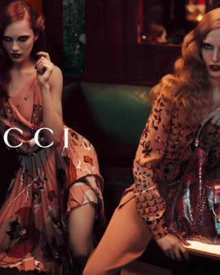 Кармен Педару и Надя Бендер в рекламе Gucci