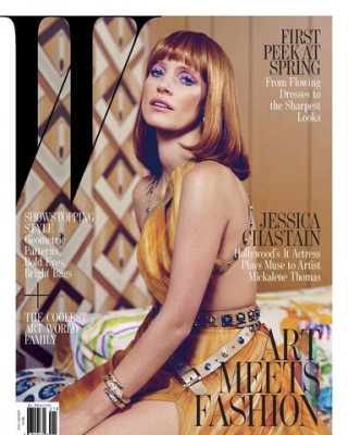 Джессика Честейн украсила сразу четыре обложки журнала W