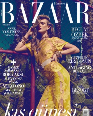 Анна Вялицына в турецком Harper’s Bazaar