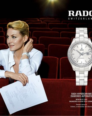 Фото 32129 к новости Рената Литвинова в рекламе часов Rado