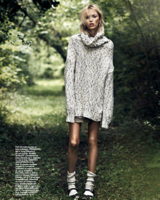 Фото 37983 к новости Аня Рубик в Vogue Paris 