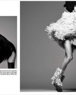 Фото 45227 к новости Джиджи Хадид  в итальянском Vogue 