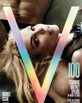 Фото 47443 к новости Бритни Спирс украсила обложки юбилейного журнала V