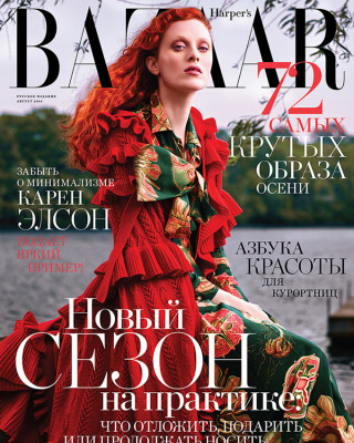 Фото 50376 к новости Карен Элсон в российском Harper’s Bazaar