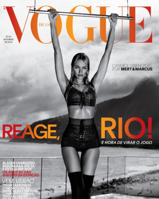 Фото 61387 к новости Кэндис Свейнпол в бразильском Vogue