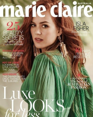 Фото 66048 к новости Яркая Айла Фишер снялась для Marie Claire