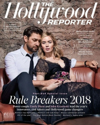 Фото 68969 к новости Джон Красински и Эмили Блант снялись для The Hollywood Reporter