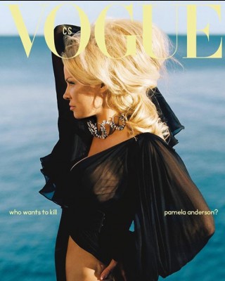 Фото 70383 к новости Памела Андерсон украсила обложку Vogue Czechoslovakia