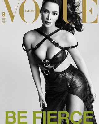 Фото 70843 к новости Ким Кардашьян украсила три обложки японского Vogue