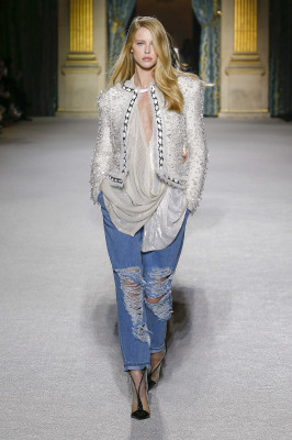 Abby Champion - Balmain Autumn/Winter 2019 Fashion Show in Paris