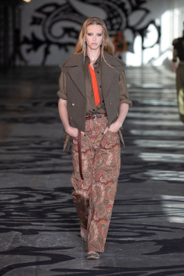 Abby Chamapion - Etro Autumn/Winter 2021 Fashion Show in Milan