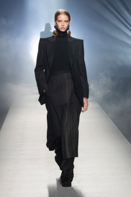 Abby Chamapion - Alberta Ferretti Autumn/Winter 2021 Fashion Show in Milan