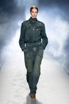 Abby Chamapion - Alberta Ferretti Autumn/Winter 2021 Fashion Show in Milan