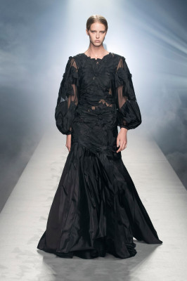 Abby Chamapion - Alberta Ferretti Autumn/Winter 2021 Fashion Show in Milan