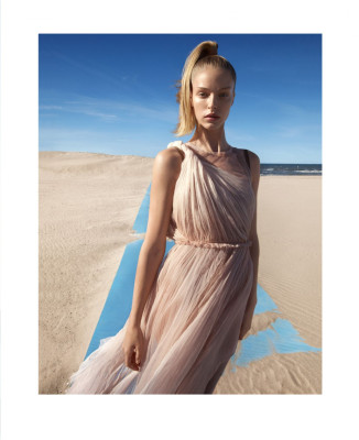 Abby Champion – Harper’s Bazaar April 2019