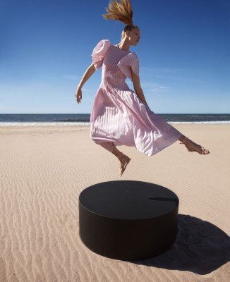 Abby Champion – Harper’s Bazaar April 2019