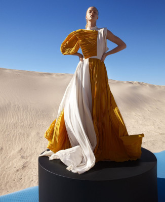 Abby Champion – Harper’s Bazaar April 2019