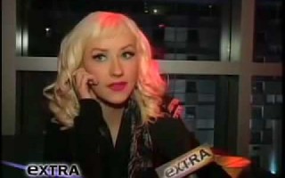 Christina Aguilera - Extra Interview After Dark Extra (Target Party 23.Nov.2008)