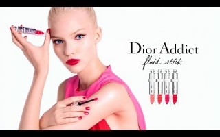 Саша Лусс в рекламе Dior Addict Fluid Sitck