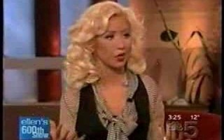 Christina Aguilera ellen degeneres