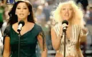 Elissa & Christina Aguilera - Pepsi Football Commercial