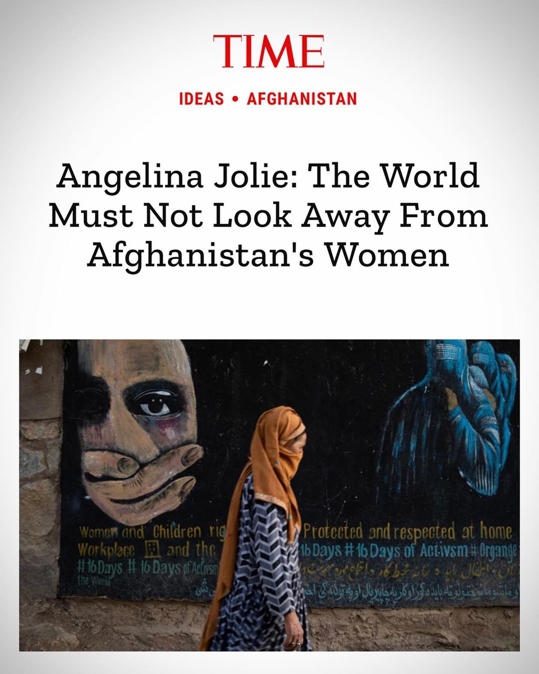Sharing this piece I wrote for @time in honor of Afghan women, one year after the fall of the Afghan government. It cannot end here. #afghanistan