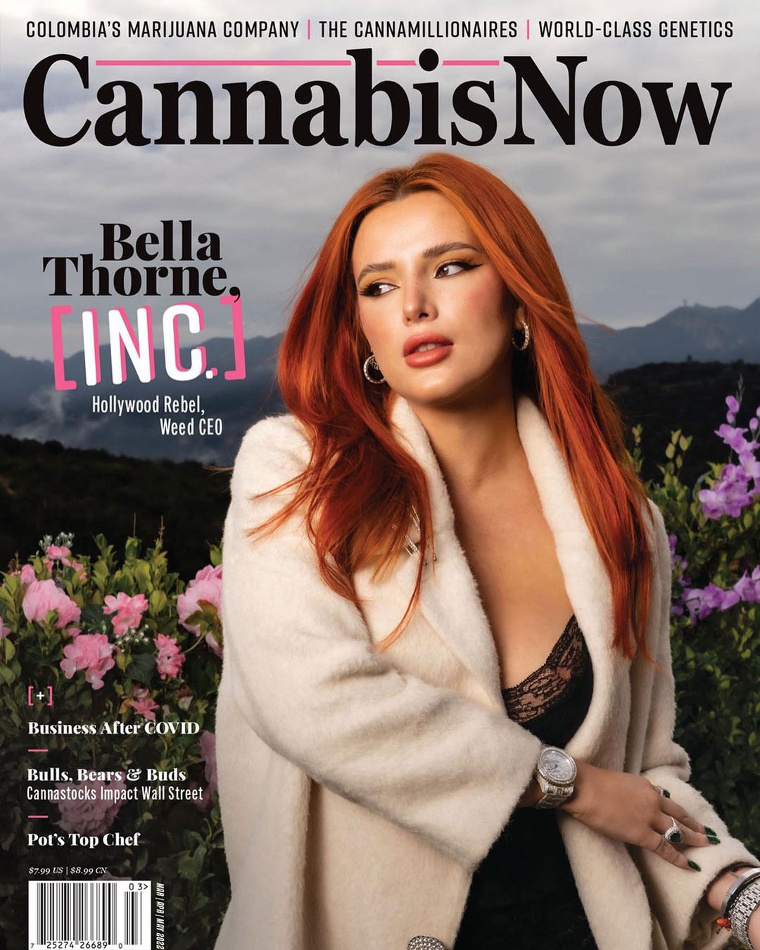 flyinnn high ????????⁣ check me out on the April issue of @cannabisnow !! #cannabisnow