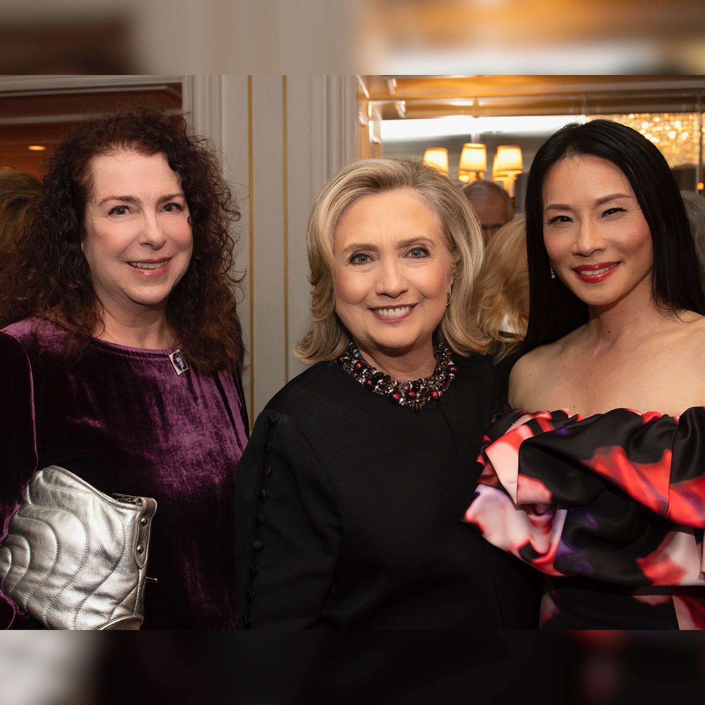 Happy 75th Birthday Hillary Clinton ! Standing together with 2 of my absolute SHeroes...????: @huishanzhang????: @jessicarich ????: @baycojewels????: @_serpuiStyled by: @sarahslutsky