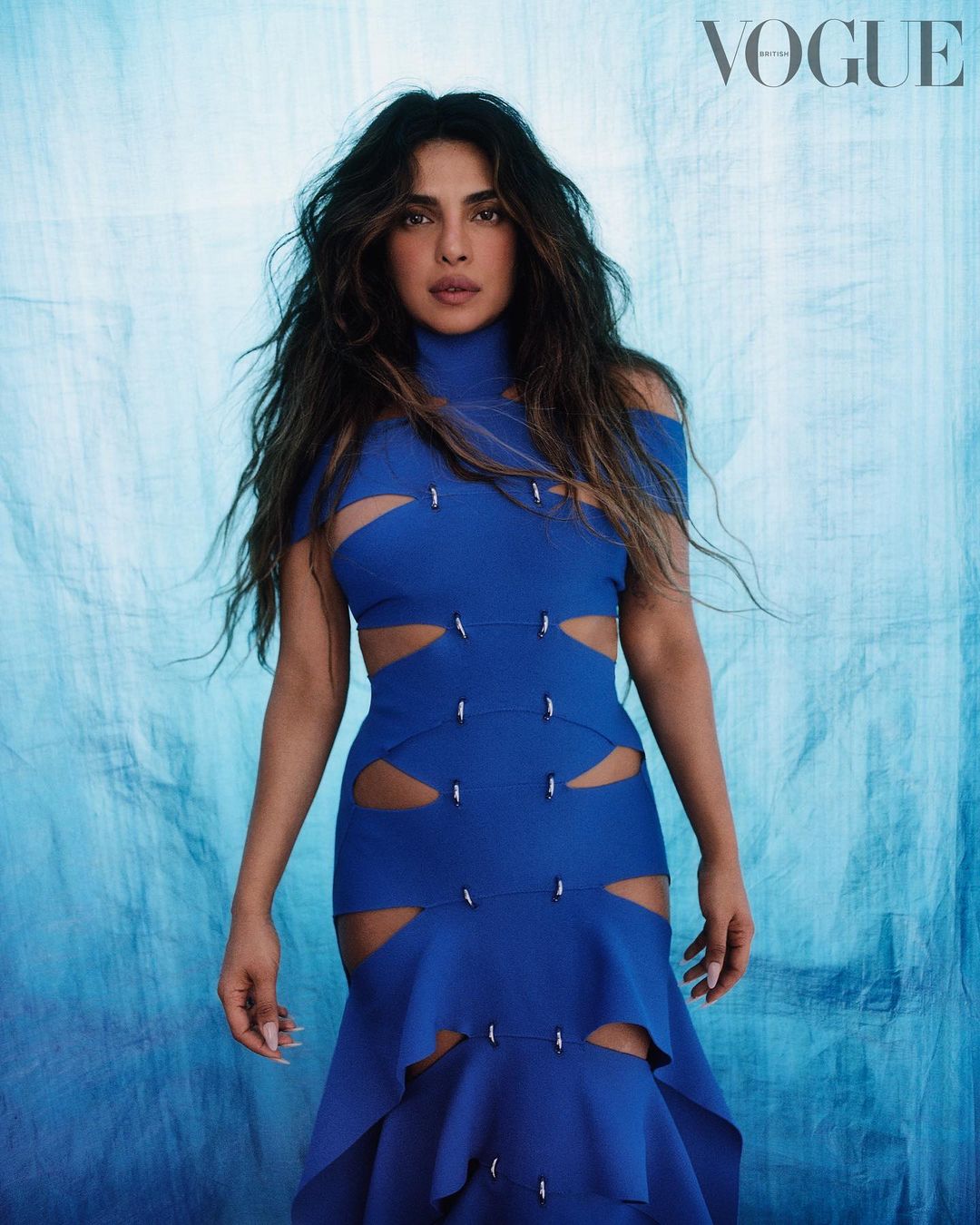 As she looks to what’s next – including romantic comedy ‘Love Again’, with #SamHeughan and #CelineDion, and the Russo brothers’ thriller series ‘Citadel’ – @PriyankaChopra wants to continue breaking down racial and ethnic barriers in entertainment. “Hopefully I’ll open doors for the next generation of girls. I want to commemorate the success and achievements of South Asians outside of India, in the international sphere, because we deserve that position,” she tells @BritishVogue in the February 2023 issue. “Why shouldn’t we be on the main stage?” See the full story in the new issue, on newsstands Tuesday 24 January, and click the link in bio to read the interview.#PriyankaChopraJonas wears all @AlexanderMcQueen, photographed by @ZoeGhertner and styled by @LuxuryLaw, with hair by @TamaraMcNaughton, make-up by @FaraHomidi, nails by @KimmieKyees, entertainment director-at-large @JillDemling, set design by @SpencerVrooman and production by @CTDInc.