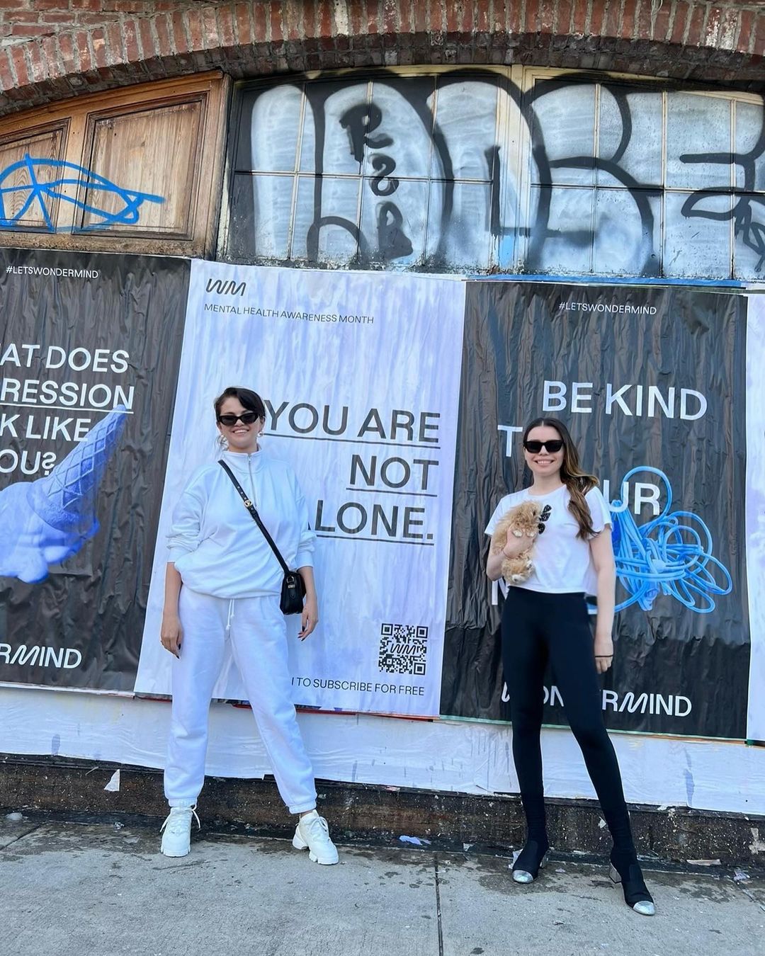 This month @officialwondermind has placed posters all around NYC as a reminder that you are not alone ♥️