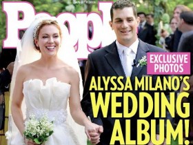 Журнал People опубликовал свадебные фото Алиссы Милано
