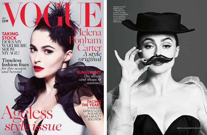 Хелена Бонэм Картер в британском Vogue