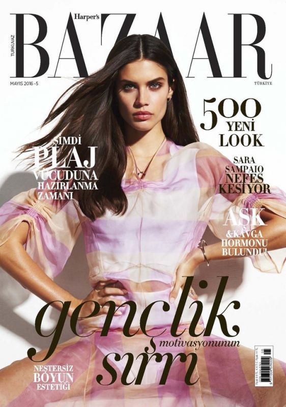 Сара Сампайо в турецком Harper’s Bazaar