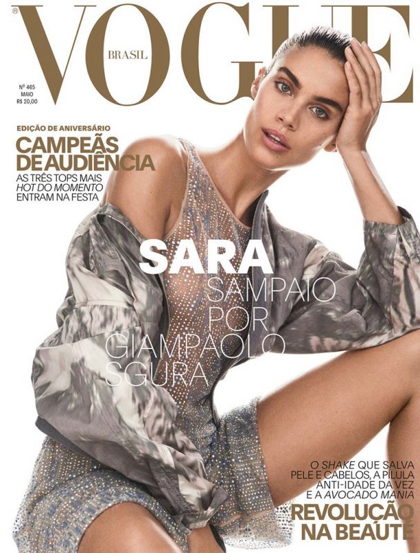 Сара Сампайо в бразильском Vogue